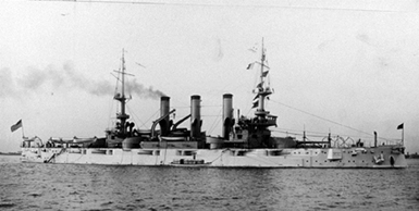 Battleships Uss Kansas Bb-21