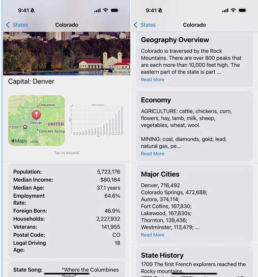 Screenshot of StatelyState