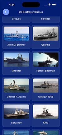 Destroyers App - Class View