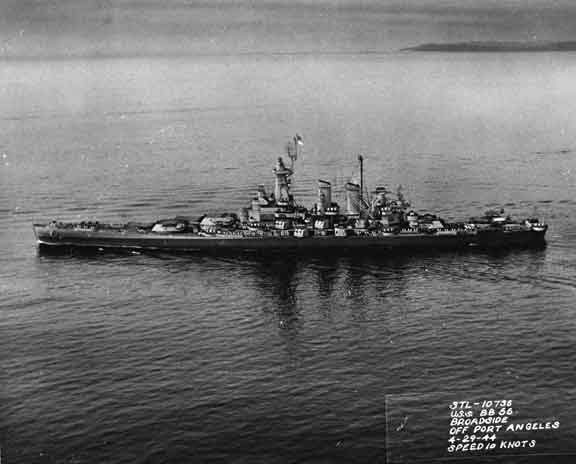 USS Washington BB 56