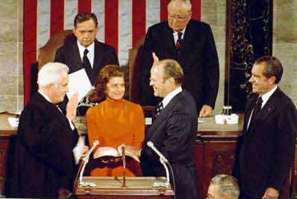 Swearing in ceremony for gerald ford as vice-president #5